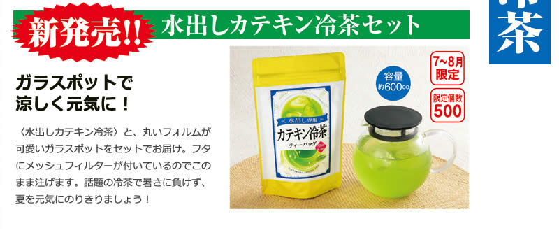 新発売!! 水出しカテキン冷茶セット