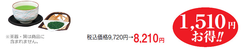 税込価格9,720円→8,210円 1,510円お得!!