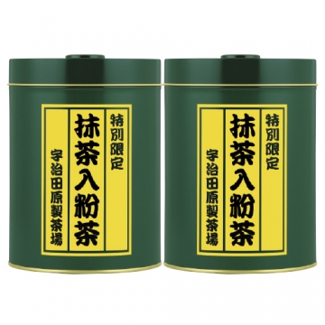 抹茶入粉茶１ｋｇ缶２箱組