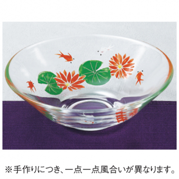 海峰作金魚ガラス抹茶碗|宇治田原製茶場ネットショップ