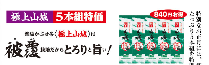 極上山城 5本組特価