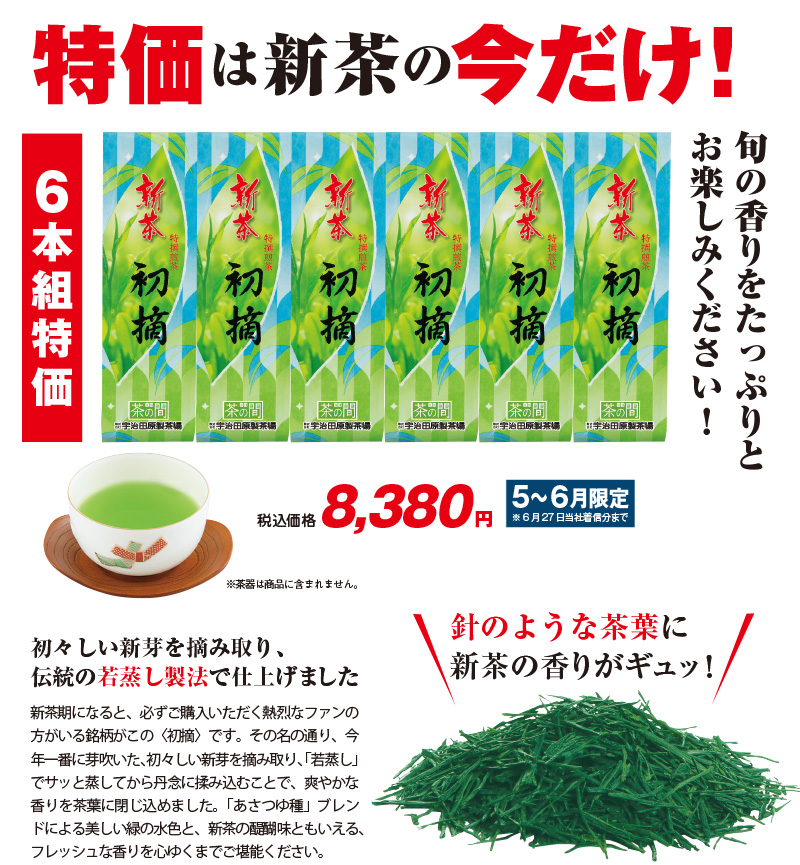 新茶「初摘」6本組