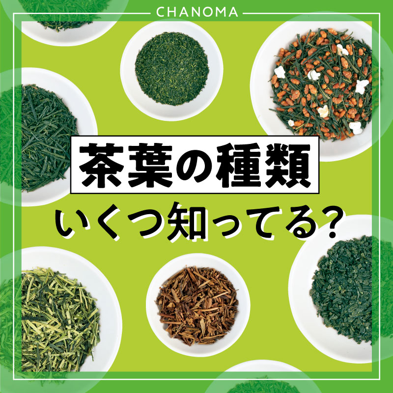 日本茶の種類｜茶葉を知れば、お茶はもっと楽しめる！のサムネイル画像