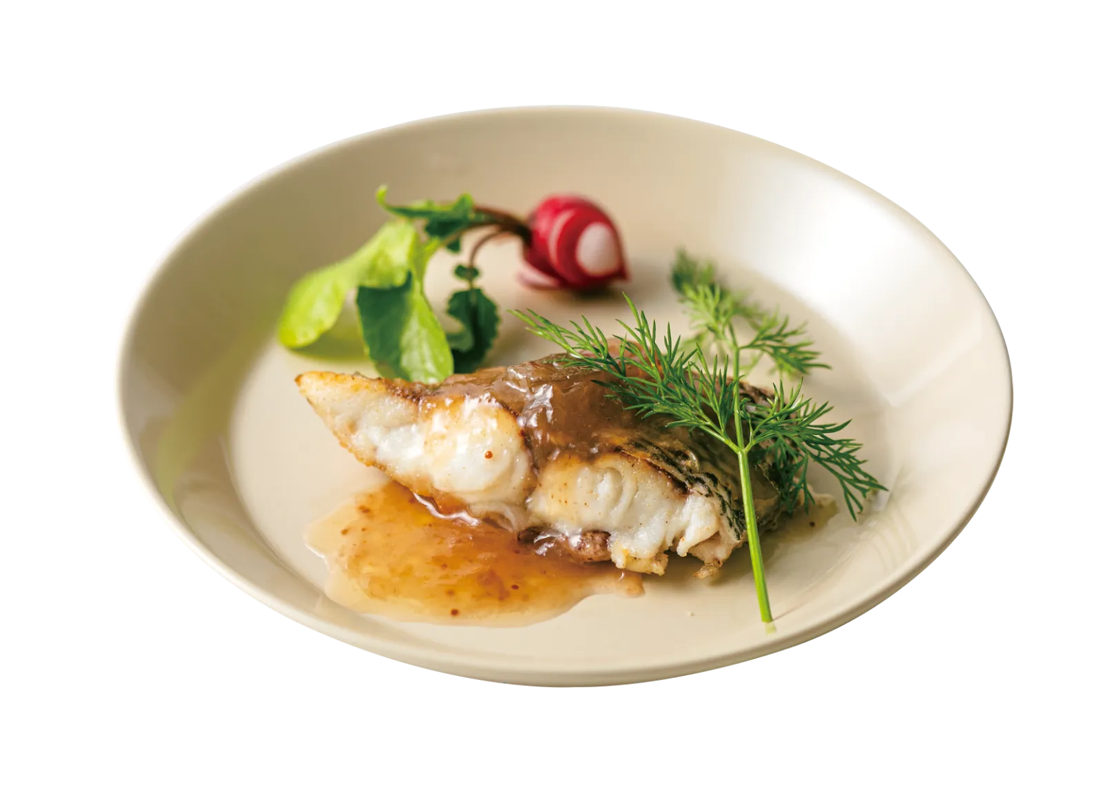 鯛のジャムバター添えの画像